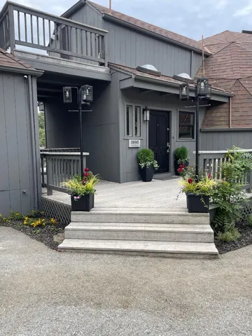 a front view of a house