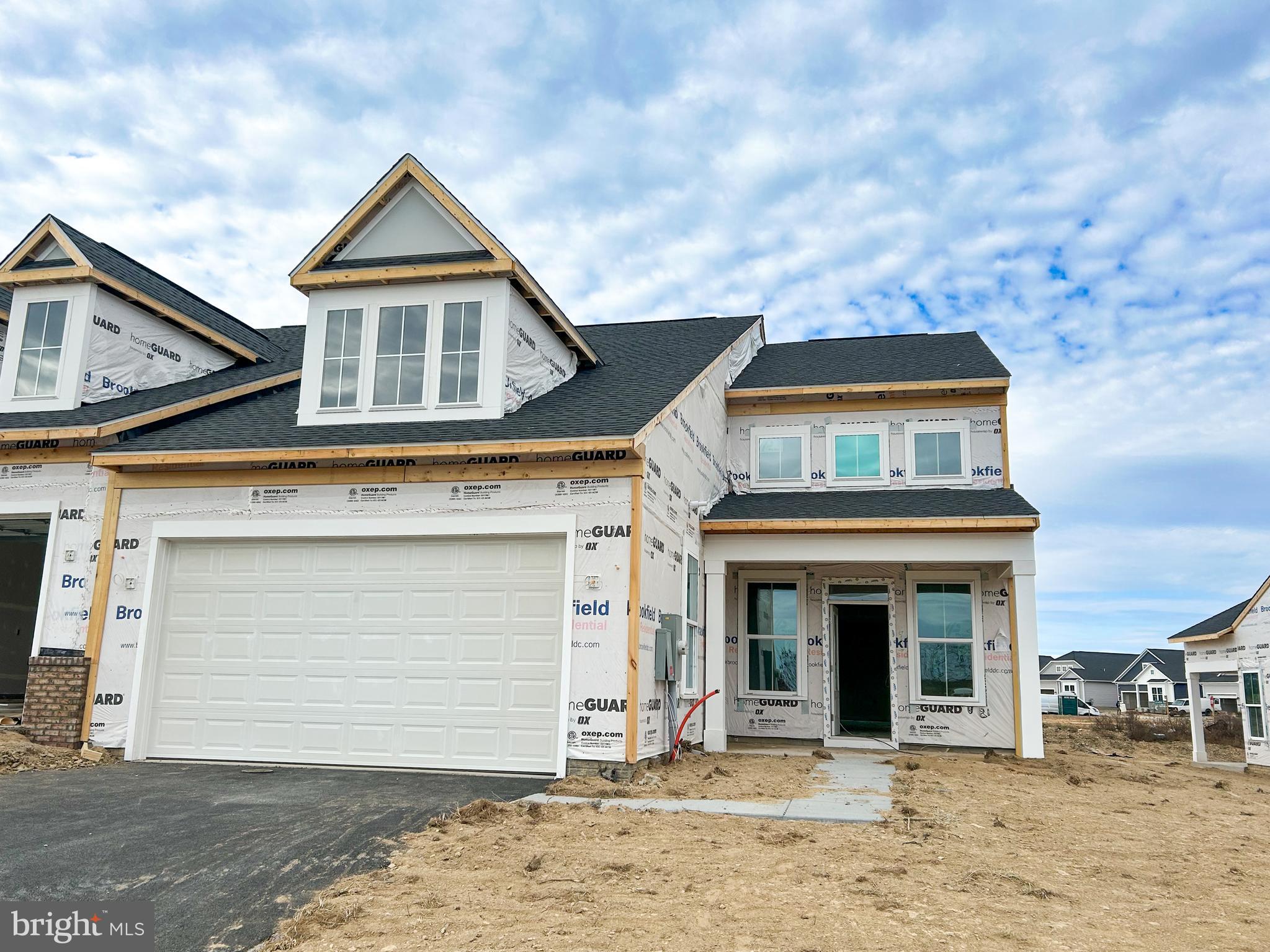 a front view of a house