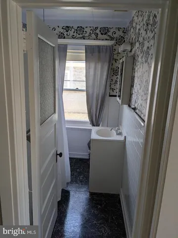 a room with a washer and dryer