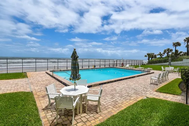 a front view of a building