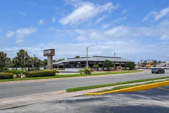 a car parked in front of a building