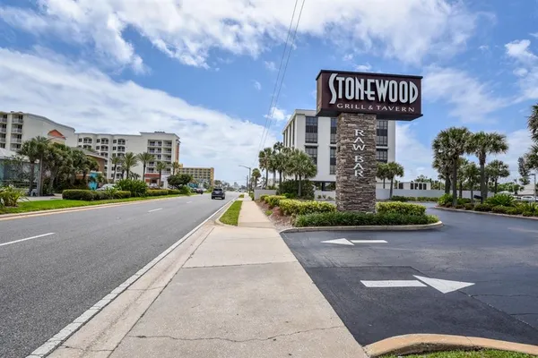 a building with trees in front of it