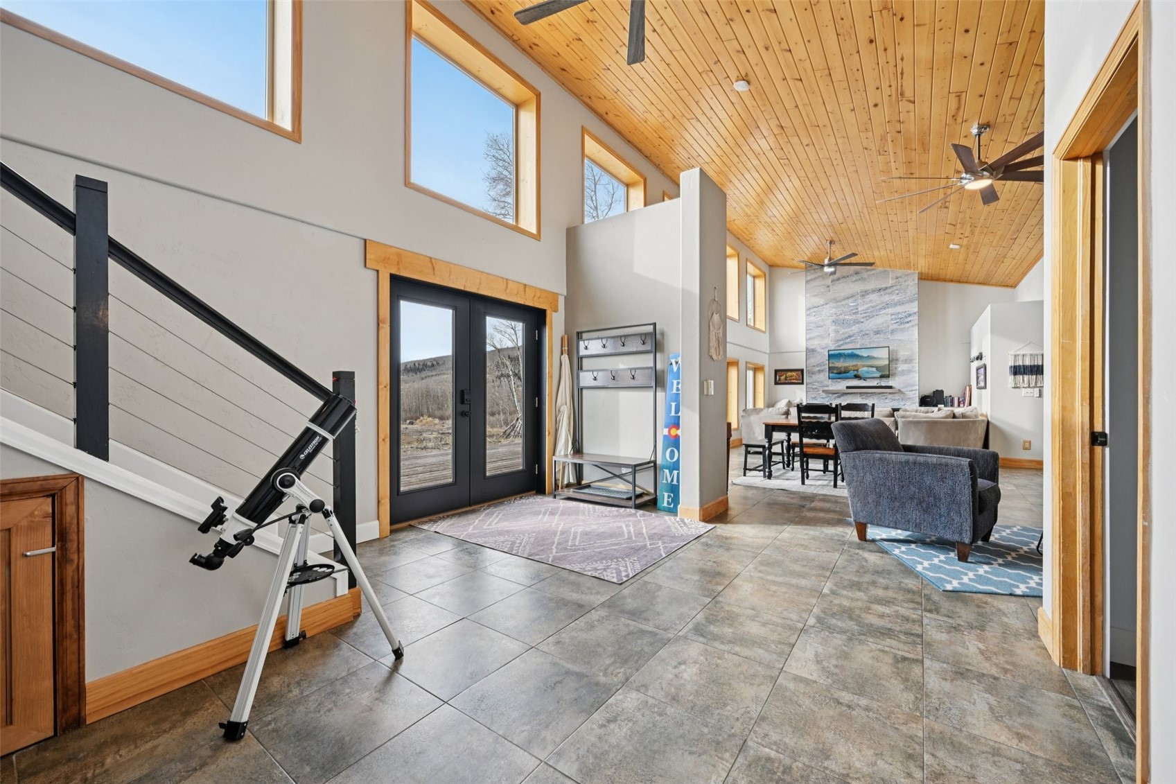 1499 Sheep Ridge Road Fairplay, CO 80440 - Photo 4 of 40 a view of an chairs and tables in the balcony