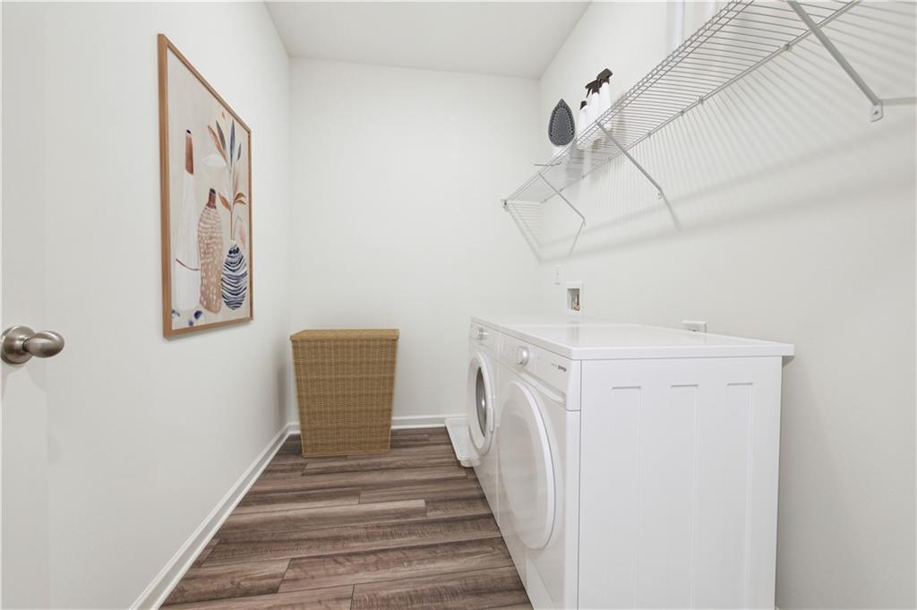 3373 Fence Road Northeast, Unit TH2 Dacula, GA 30019 - Photo 31 of 36 a view of a hallway with stairs