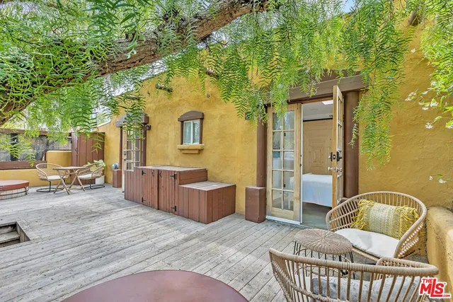 a living room with furniture and a couch