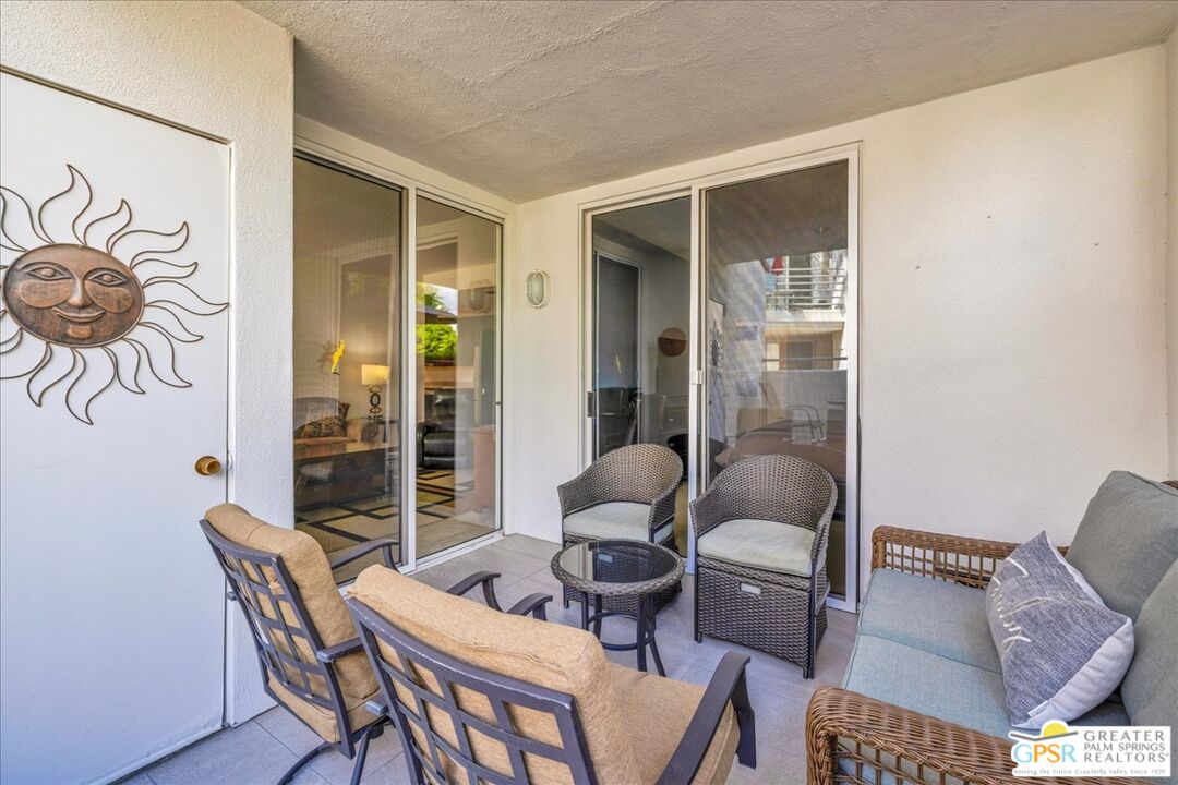 401 El Cielo Road, Unit 147 Palm Springs, CA 92262 - Photo 26 of 44 a dining room with furniture