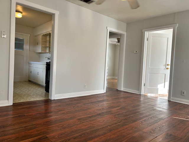 5513 Woodrow Avenue Austin, TX 78756 - Photo 6 of 17 a view of a livingroom with wooden floor and closet