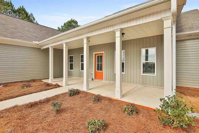 a front view of a house