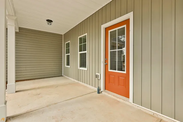 a view of an front door