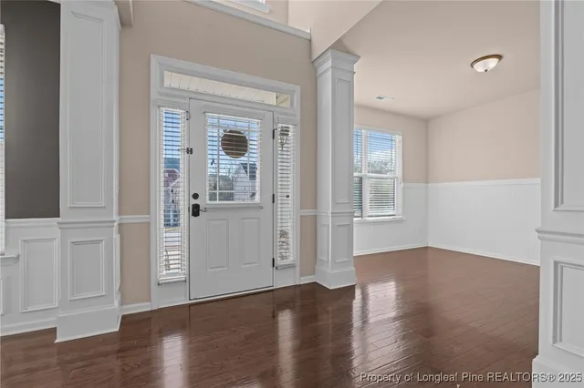 wooden floor in an empty room