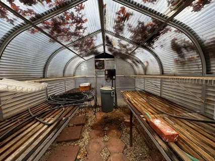 a swimming pool with outdoor seating and yard