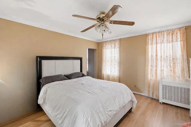 a view of small space with wooden floor