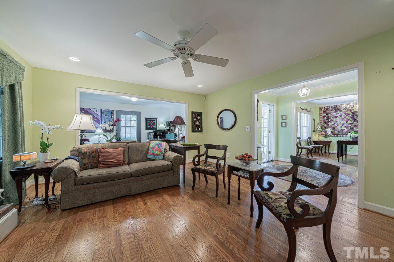2617 Grant Avenue Raleigh, NC 27608 - Photo 5 of 28 a living room with furniture and wooden floor