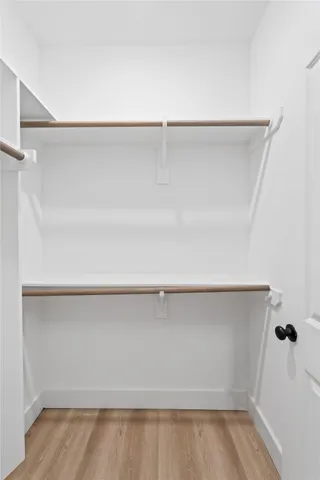 a close view of closet