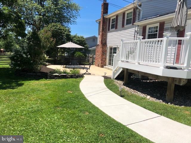 111 Ardoon Road Lutherville-Timonium, MD 21093 - Photo 41 of 44 Back Yard with Trex Deck & Large Patio