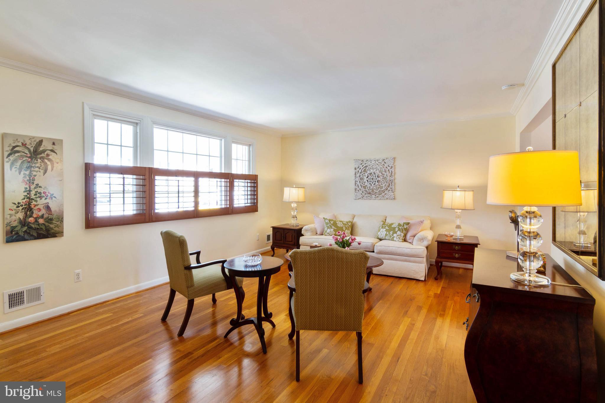 111 Ardoon Road Lutherville-Timonium, MD 21093 - Photo 8 of 44 Living Room with Refinished Wood Floors