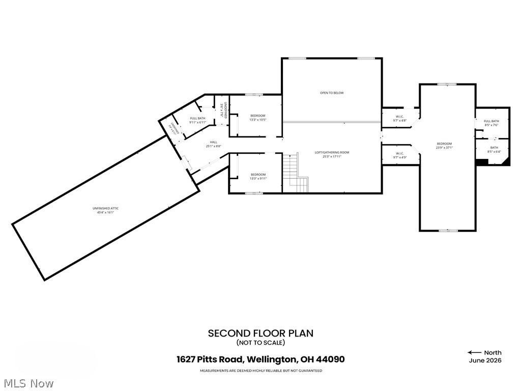 16727 Pitts Road Wellington, OH 44090 - Photo 49 of 50 Second Floor Plan