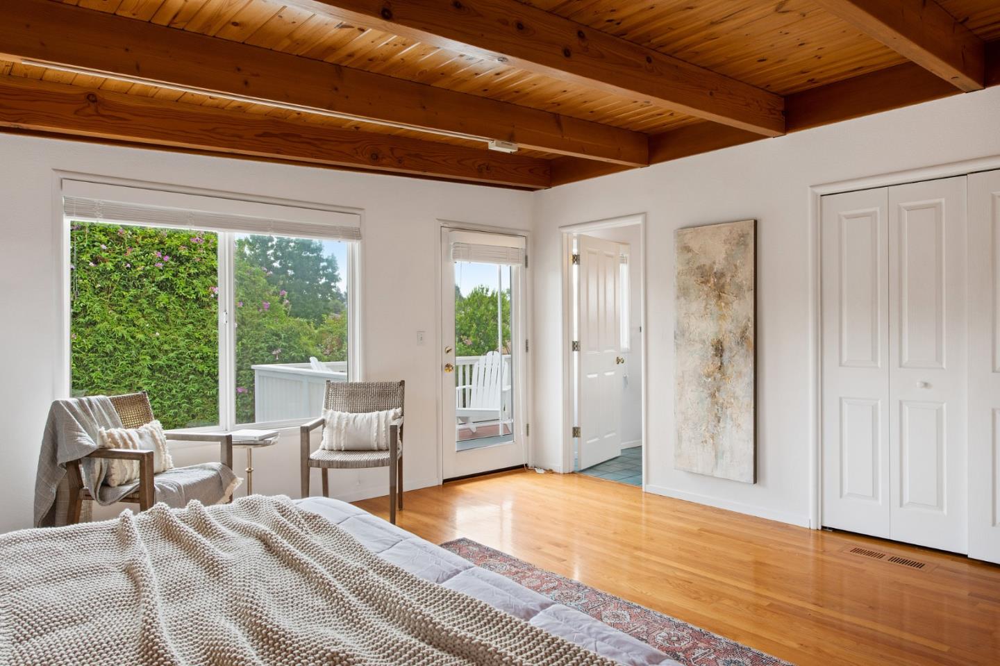 222 North 3rd Street Campbell, CA 95008 - Photo 23 of 35 a bedroom with a bed and large windows