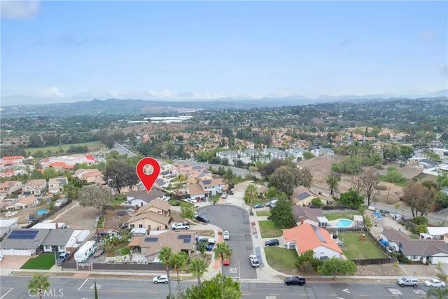 an aerial view of a city