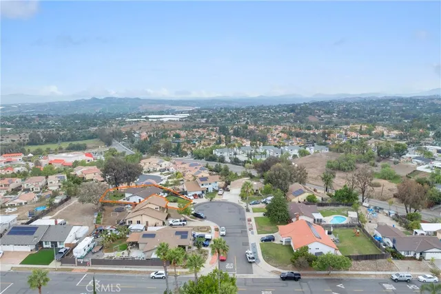 an aerial view of multiple house
