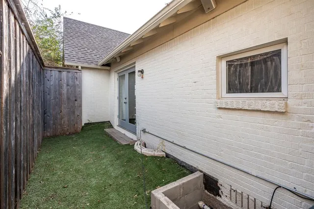 a view of front door of house