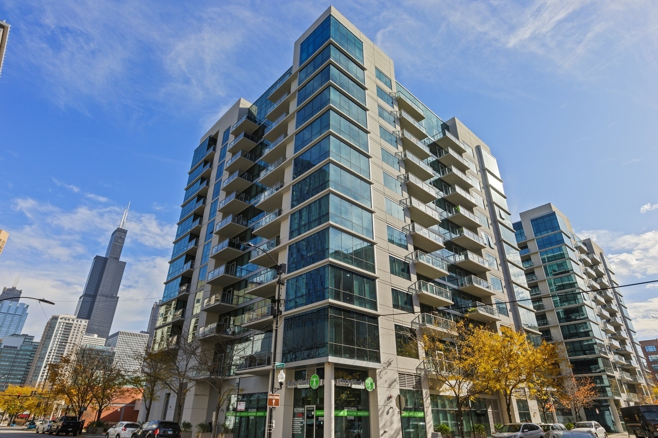 a front view of a building