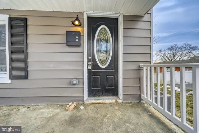a view of a house with a wooden door