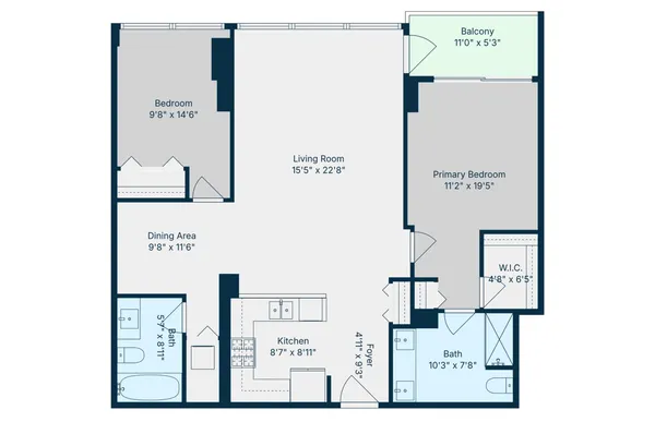 $440,000 | 1901 South Calumet Avenue, Unit 2303, Chicago, IL 60616