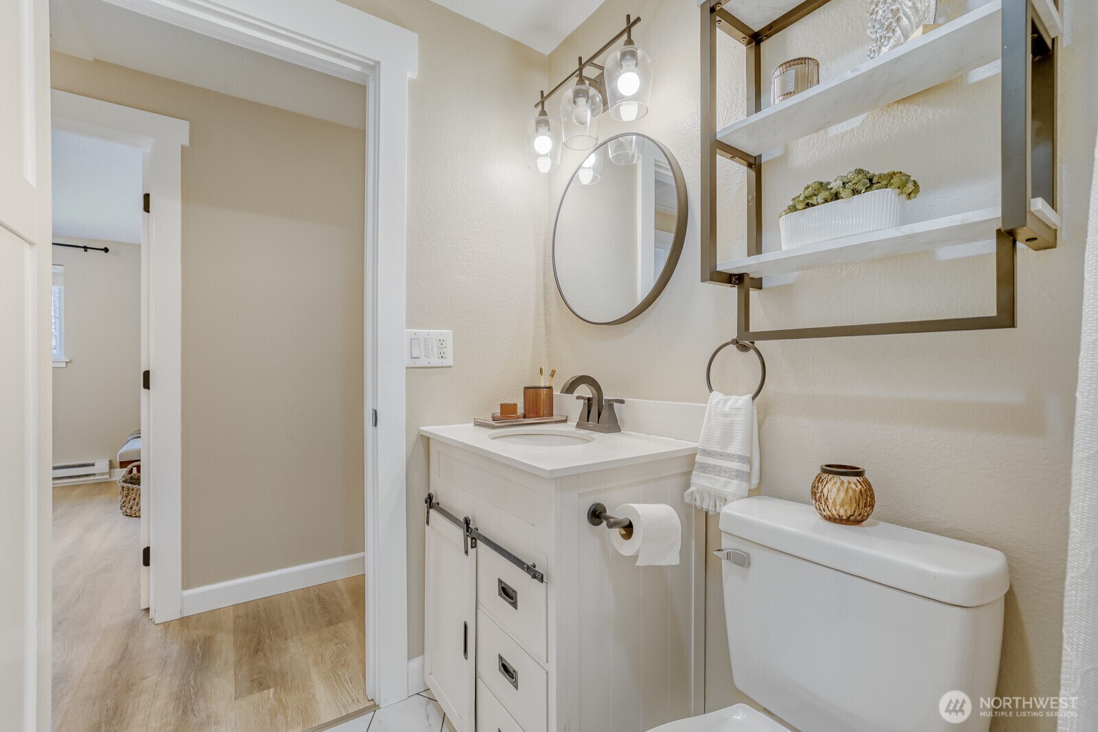 112 Raspberry Lane Sultan, WA 98294 - Photo 17 of 25 a bathroom with a sink a toilet and a mirror