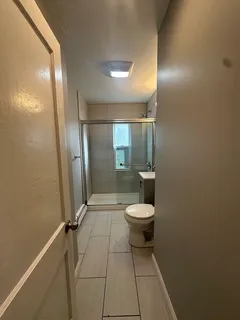 a bathroom with a toilet