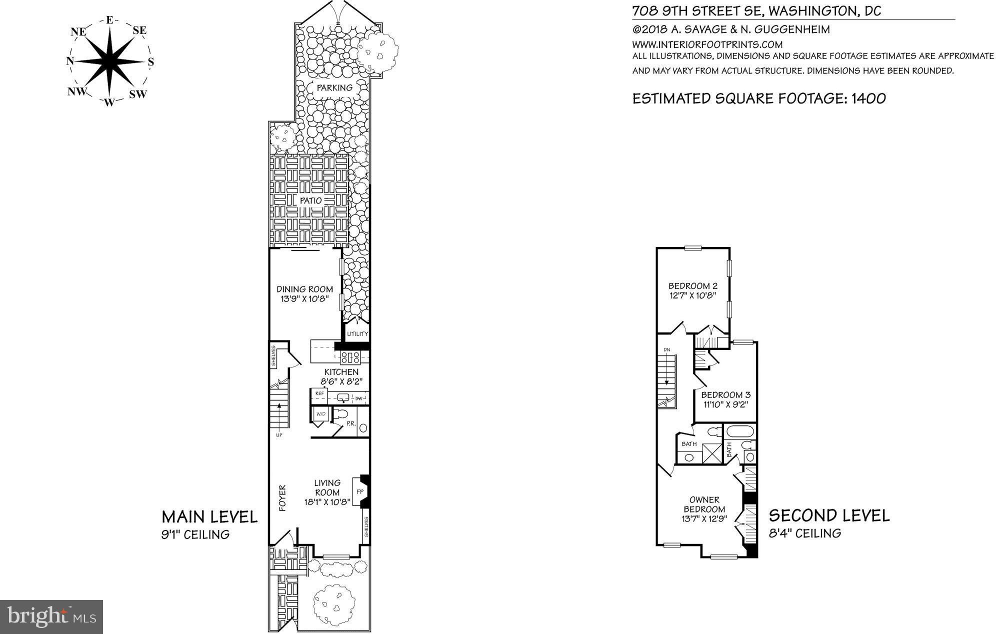 708 9th Street Southeast Washington, DC 20003 - Photo 17 of 17 Floor Plans