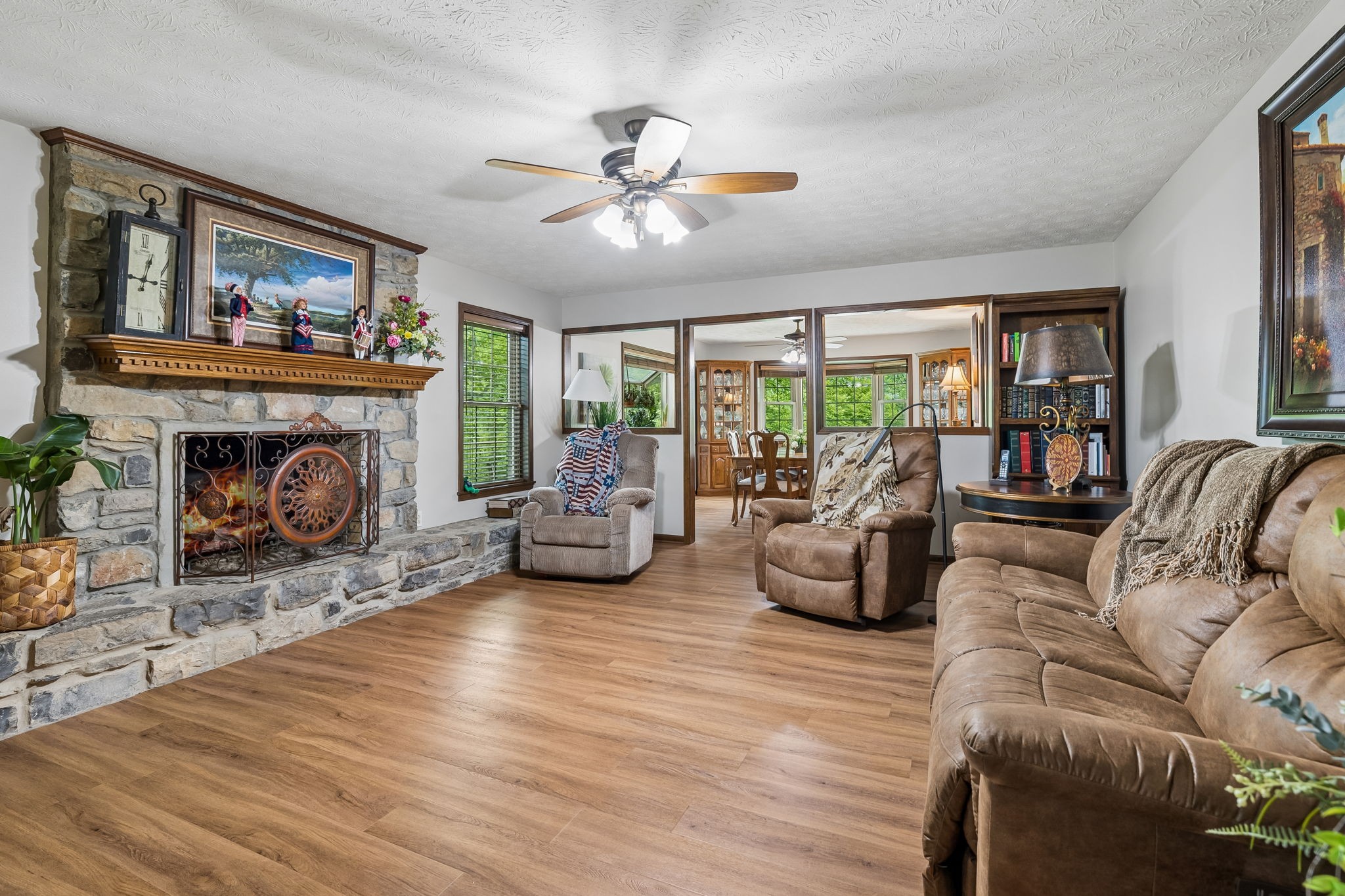 20 Riverbend Lane Carthage, TN 37030 - Photo 11 of 71 a living room with furniture and a fireplace