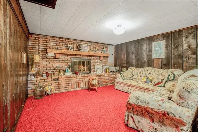 a bed room with a bed and a couch