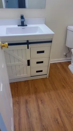 a view of a kitchen sink