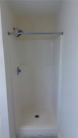 a close up of a shower