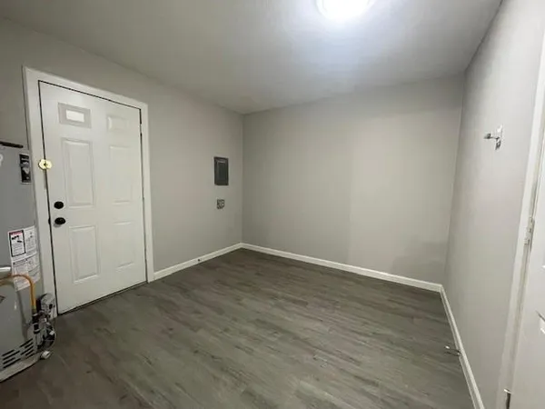 wooden floor in an empty room