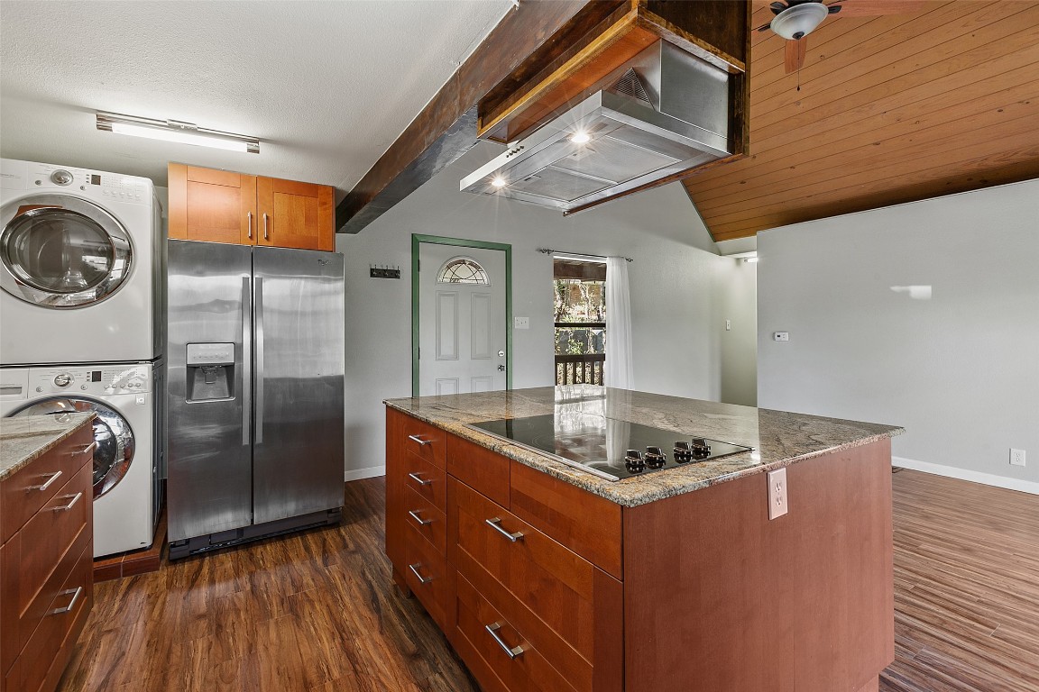 4301 Stearn's Lane Austin, TX 78745 - Photo 14 of 39 a kitchen that has a sink and a stove