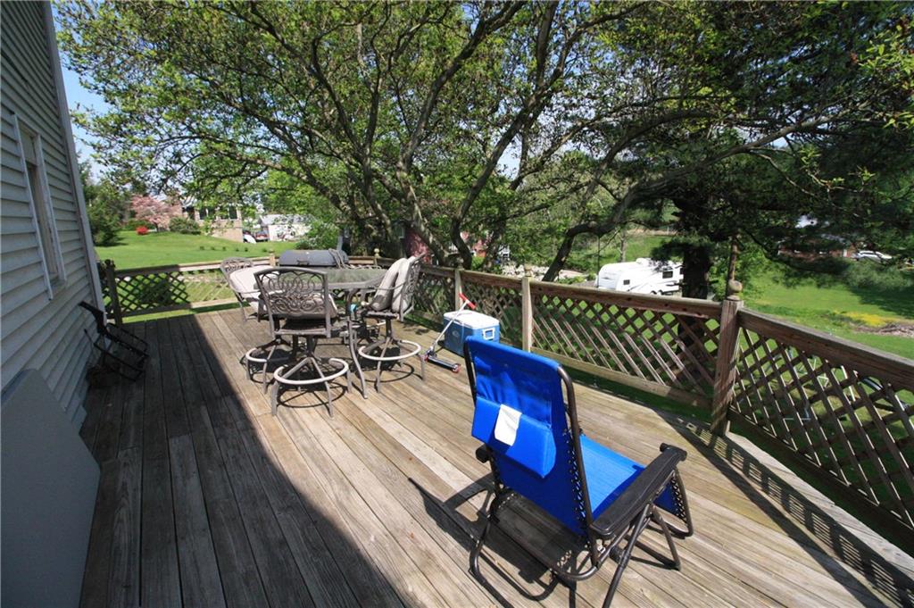 9780 Barnes Lake Road North Huntingdon, PA 15642 - Photo 13 of 16 This spacious deck has a great view of your backyard and is plenty big enough for outdoor parties.