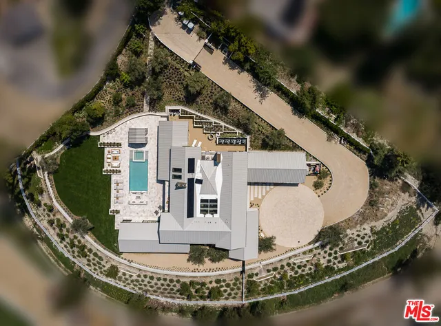 a ocean view with a swimming pool