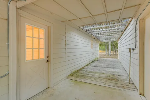 a house with trees in front of it