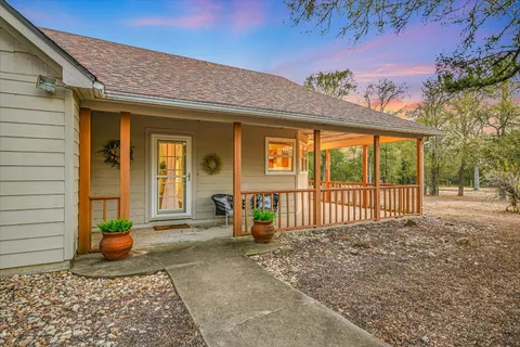 a view of a house with a outdoor space