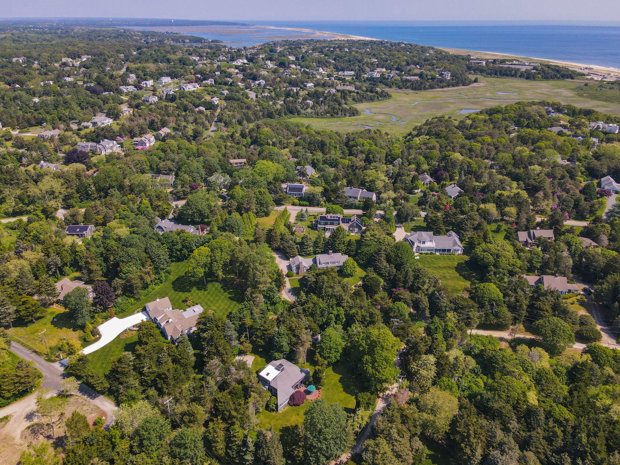 24 Sparrowhawk Road Orleans, MA 02653 - Photo 2 of 40 Aerial to Nauset Beach