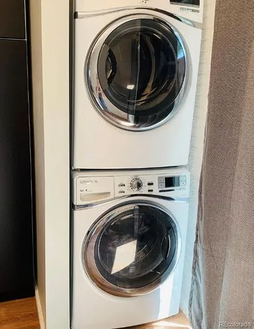 a close view of closet