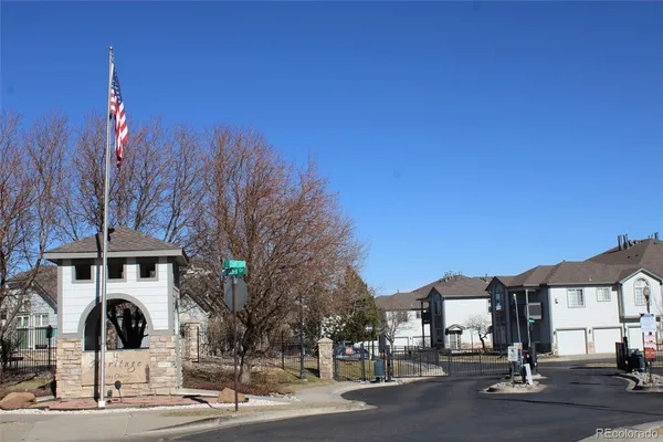 a view of a building with a street