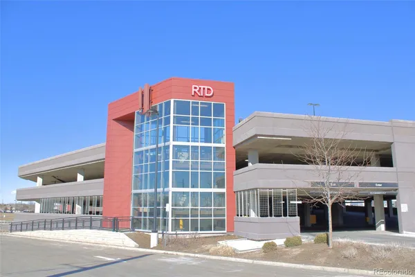 a front view of a building