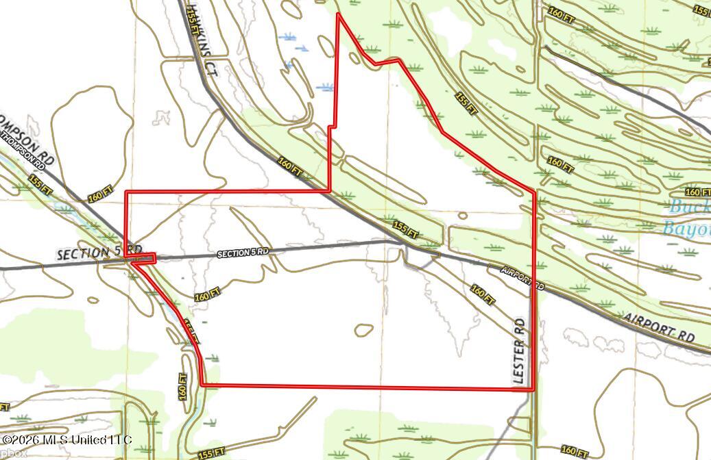 Airport Road Marks, MS 38646 - Photo 45 of 46 topo