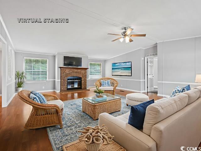 8116 Shady Grove Road Myrtle Beach, SC 29588 - Photo 4 of 39 Virtually staged living room