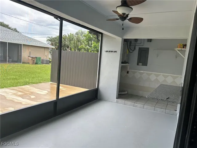 a view of outdoor space and balcony
