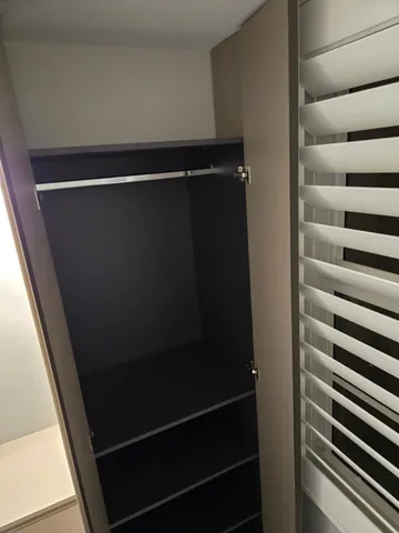 a close view of closet