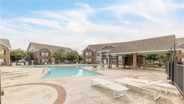 a view of a house with entertaining space